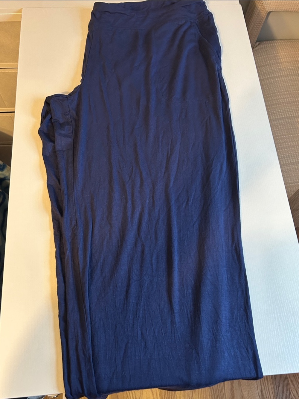 NEW-Long length- Soma Navy Blue Women's Sleep Pants